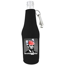 Load image into Gallery viewer, Abraham Drinkin Beer Bottle Coolie With Opener
