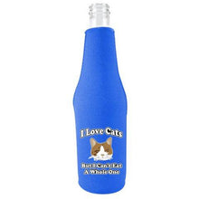 Load image into Gallery viewer, I Love Cats Funny Beer Bottle Coolie With Opener