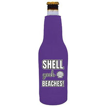 Load image into Gallery viewer, Shell Yeah Beaches Beer Bottle Coolie