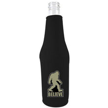 Load image into Gallery viewer, beer bottle koozie with big foot believe design