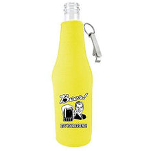 Load image into Gallery viewer, Beer! It's Your Friend! Beer Bottle Coolie With Opener