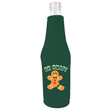 Load image into Gallery viewer, Oh Snap! Gingerbread Man Beer Bottle Coolie