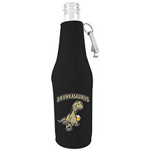Load image into Gallery viewer, Drunkasaurus Beer Bottle Coolie With Opener