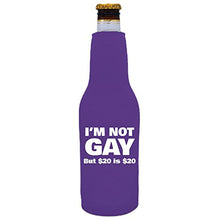 Load image into Gallery viewer, I'm Not Gay Beer Bottle Coolie