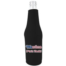 Load image into Gallery viewer, beer bottle koozie with merica fuck yeah design