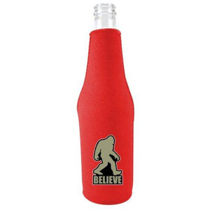 Bigfoot Believe Beer Bottle Coolie w/Opener