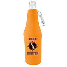 Load image into Gallery viewer, Beer Hunter Zipper Beer Bottle Coolie With Opener