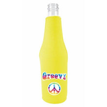 Load image into Gallery viewer, Groovy Peace Hippie Beer Bottle Coolie