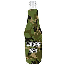 Load image into Gallery viewer, Whoop Ass Beer Bottle Coolie With Opener