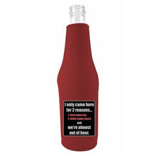 Load image into Gallery viewer, Two Reasons Beer Bottle Coolie