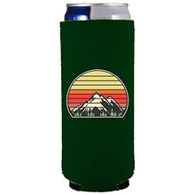 Load image into Gallery viewer, Retro Mountains Slim Can Coolie