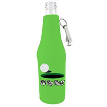 Load image into Gallery viewer, I'd Tap That Golf Bottle Coolie With Opener