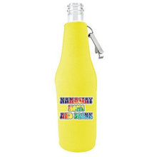 Load image into Gallery viewer, Namastay Home and Drink  Beer Bottle Coolie With Opener