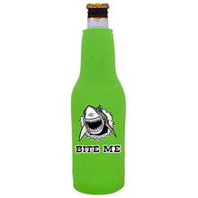 Load image into Gallery viewer, Bite Me Shark Beer Bottle Coolie