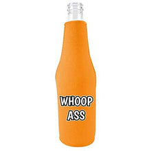 Load image into Gallery viewer, Whoop Ass Beer Bottle Coolie With Opener