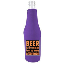 Load image into Gallery viewer, Beer is the Reason Bottle Coolie