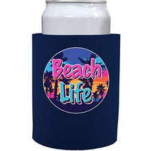 Load image into Gallery viewer, Beach Life Thick Foam"Old School" Can Coolie