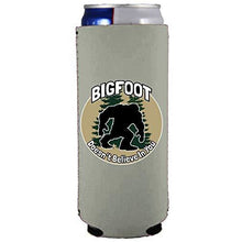 Load image into Gallery viewer, Bigfoot Doesn't Believe In You Slim 12 oz Can Coolie