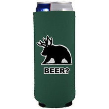 Load image into Gallery viewer, Beer Bear Slim Can Coolie