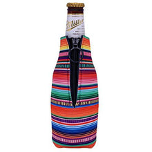 Load image into Gallery viewer, Serape Pattern Beer Bottle Coolie