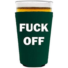 Load image into Gallery viewer, Fuck Off Pint Glass Coolie