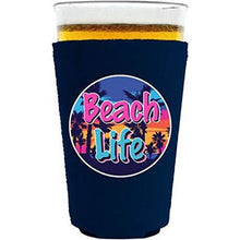 Load image into Gallery viewer, Beach Life Pint Glass Coolie