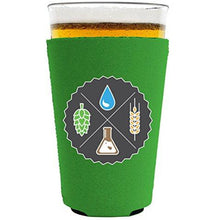 Load image into Gallery viewer, Beer Ingredients Pint Glass Coolie