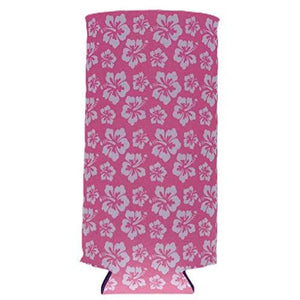 Hibiscus Pattern Slim Can Coolie