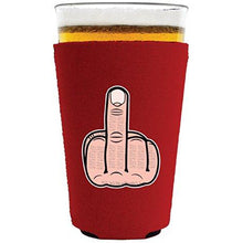 Load image into Gallery viewer, Middle Finger Pint Glass Coolie