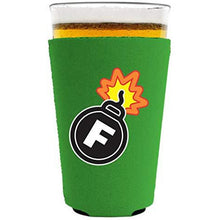 Load image into Gallery viewer, F Bomb Neoprene Pint Glass Coolie