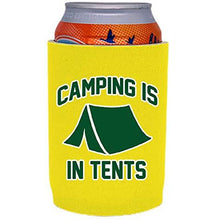Load image into Gallery viewer, Camping is in Tents Full Bottom Can Coolie