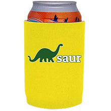 Load image into Gallery viewer, full bottom can koozie with dinosaur design