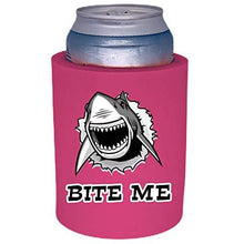 Load image into Gallery viewer, Bite Me Shark Thick Foam"Old School" Can Coolie