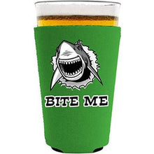 Load image into Gallery viewer, Bite Me Shark Pint Glass Coolie