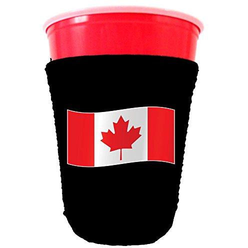 world flags party cup koozie 