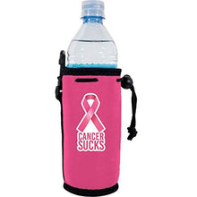 Load image into Gallery viewer, Cancer Sucks Water Bottle Coolie
