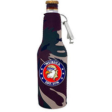 Load image into Gallery viewer, Murica 1776 Beer Bottle Coolie with Opener Attached