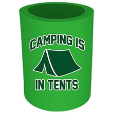 Load image into Gallery viewer, Camping is in Tents Thick Foam"Old School" Can Coolie