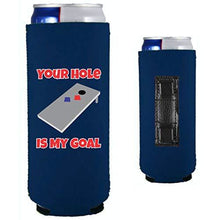 Load image into Gallery viewer, Your Hole Is My Goal Magnetic Slim Can Coolie