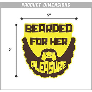 Bearded for Her Pleasure Vinyl Sticker