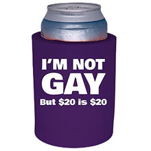 Load image into Gallery viewer, I'm Not Gay Thick Foam Can Coolie