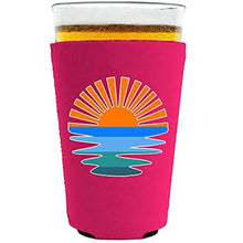 Load image into Gallery viewer, Retro Sunset Pint Glass Coolie