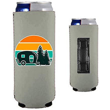 Load image into Gallery viewer, Retro Camper Magnetic Slim Can Coolie