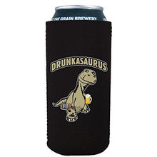 Load image into Gallery viewer, 16oz can koozie with drunkasaurus funny design