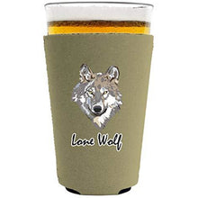 Load image into Gallery viewer, Lone Wolf Pint Glass Coolie