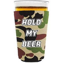 Load image into Gallery viewer, Hold My Beer Pint Glass Coolie
