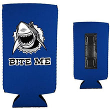Load image into Gallery viewer, Bite Me Shark Magnetic Slim Can Coolie