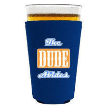 Load image into Gallery viewer, The Dude Abides Pint Glass Coolie