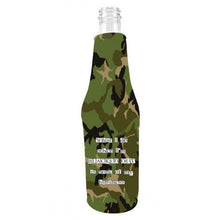 Load image into Gallery viewer, Blacked Out Beer Bottle Coolie