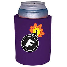 Load image into Gallery viewer, F Bomb Thick Foam "Old School" Can Coolie